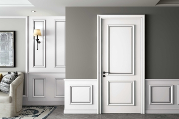 金屬條鑲嵌門扇裝修風(fēng)格木門墻板效果圖